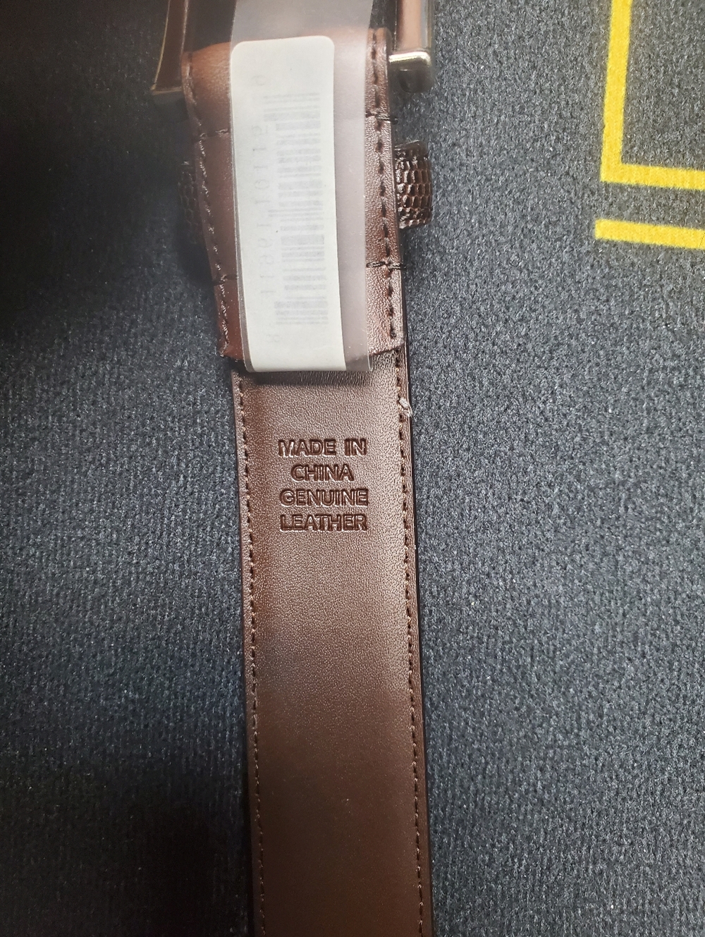 Leather Belt | Size: 38 | Color: Brown | 1-Sided | SKU: W-30 | RRR Belts - Picture 8 of 8